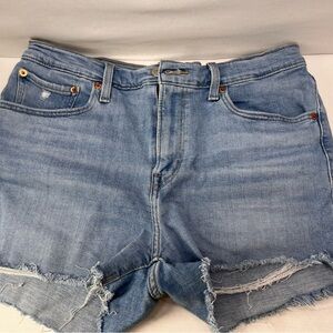 Levi's Light Blue Jean Shorts